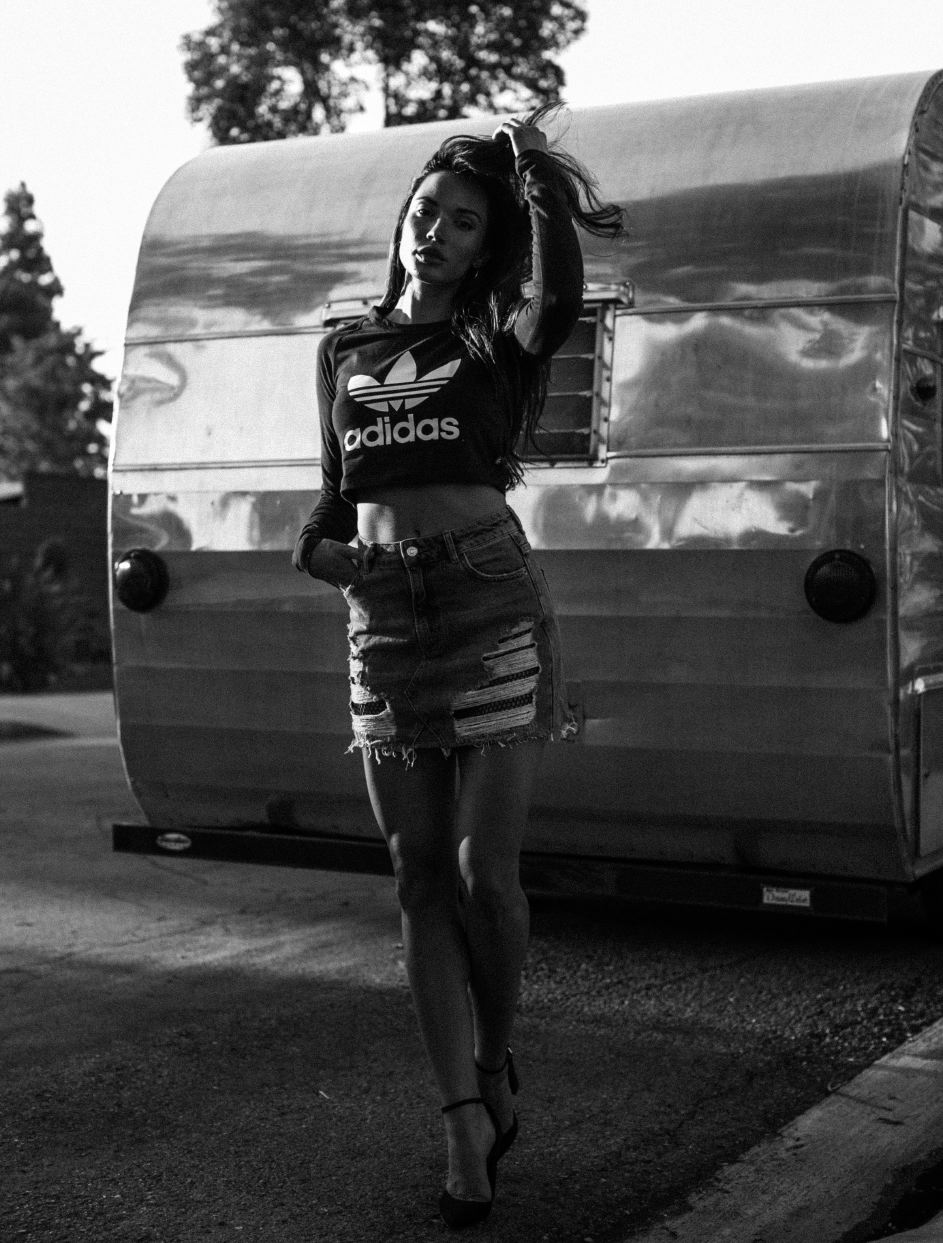 Brittany Churchill in Sexy Fashion Editorial photographed by Samuel Black